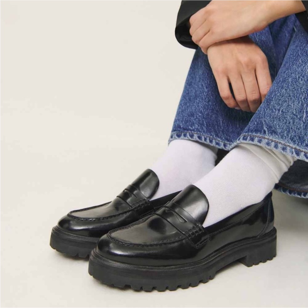 Reformation Agathea Loafer Black